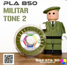 Muestra filamento SAKATA PLA 850 MILITAR 2